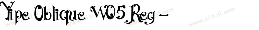 Yipe Oblique W05 Reg字体转换